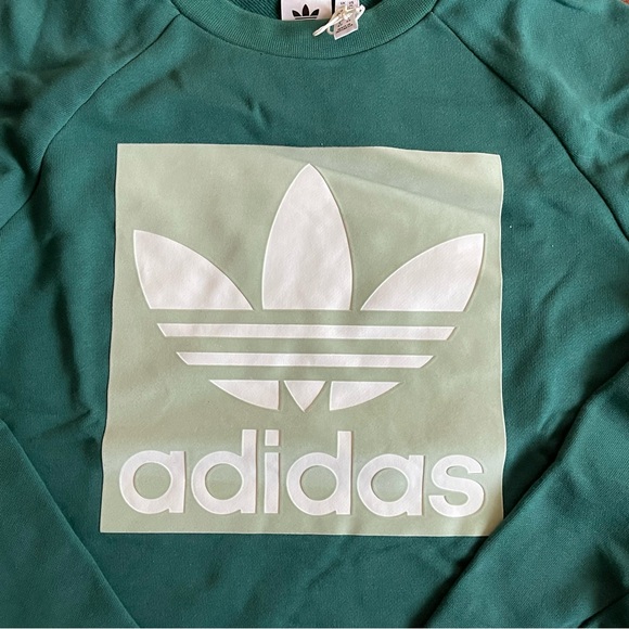 Adidas Green Logo Sweatshirt - Picture 7 of 7